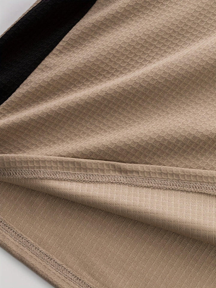 Curtis | Teksturowany longsleeve Henley