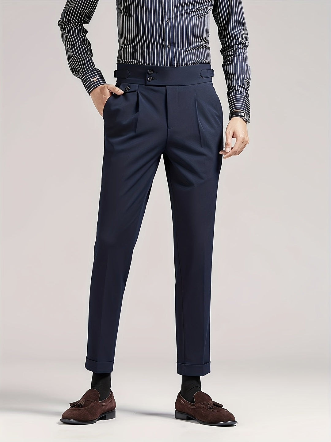 Hugo | Spodnie z pojedynczym zakładką na miarę