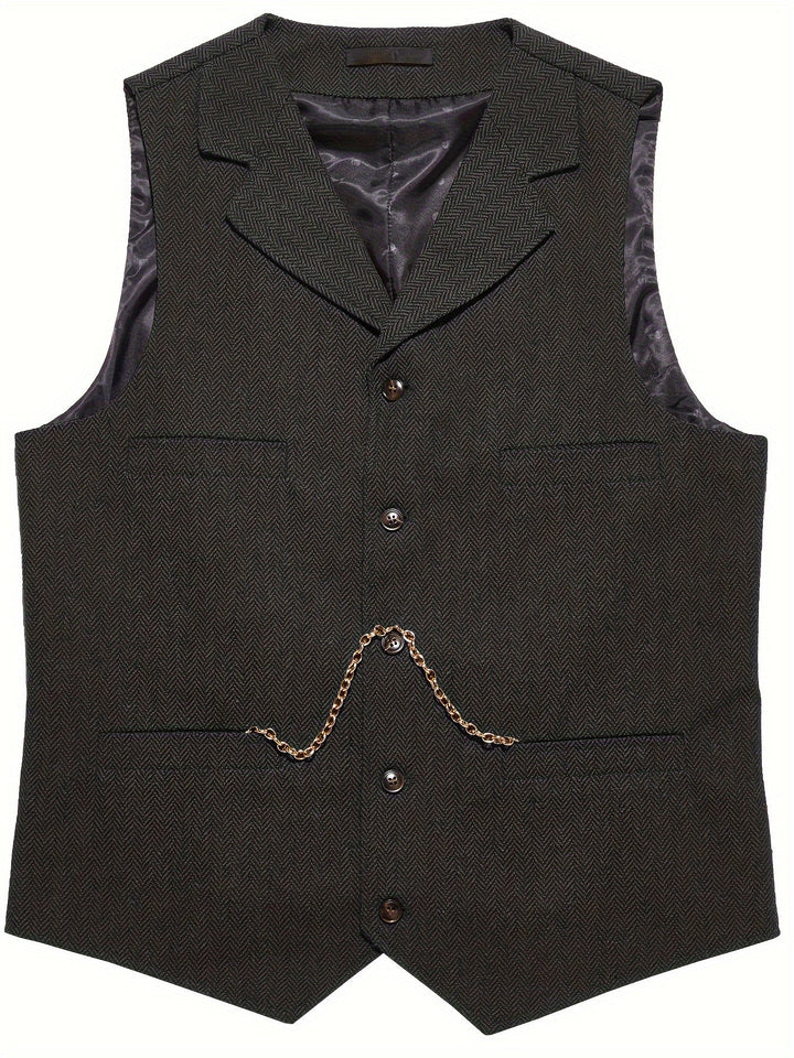 Byron | Elegancka Kamizelka W Kratę