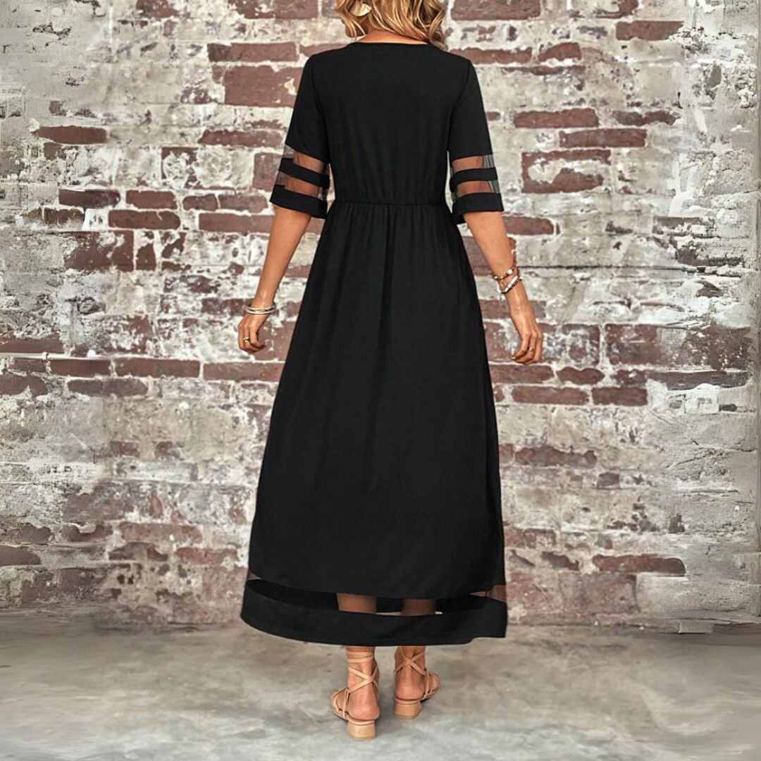Aubrey | Elegancka Midi Sukienka Wygładzająca Brzuch