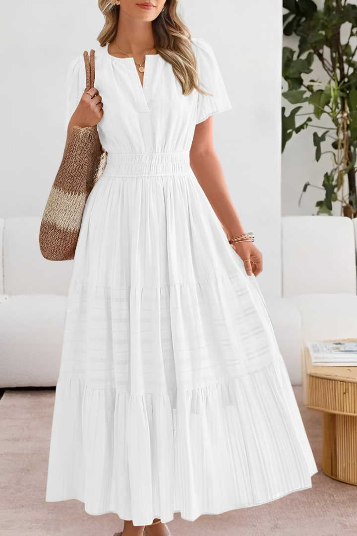 Daphne | Sukienka Maxi z Falbankami