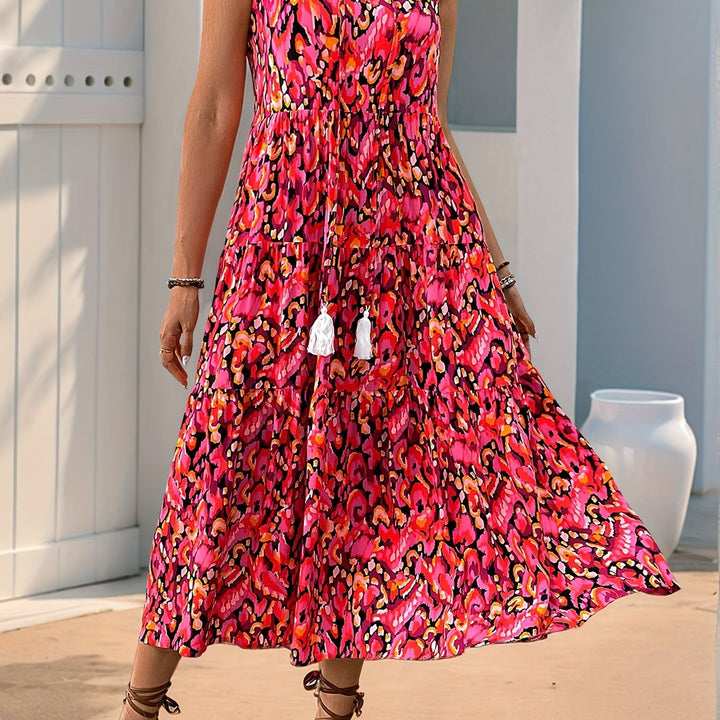 Delia | Luźna Boho Maxi Sukienka