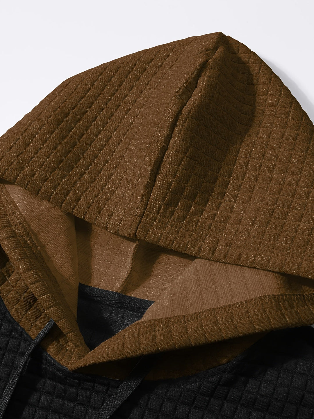 Hayes | Teksturowana bluza z kapturem w kolorze blokowym