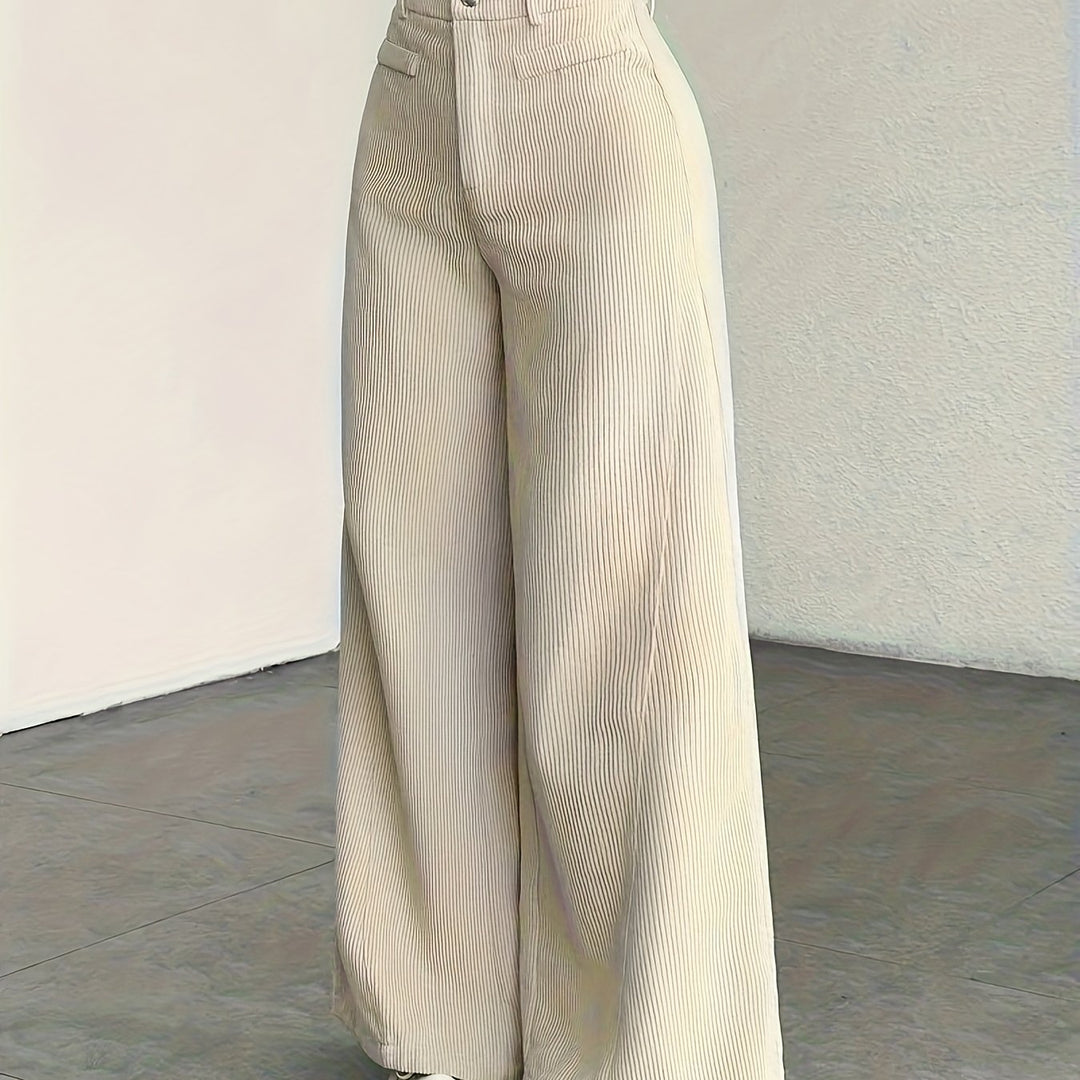 Kimberly | Spodnie z wysokim stanem i szerokimi nogawkami
