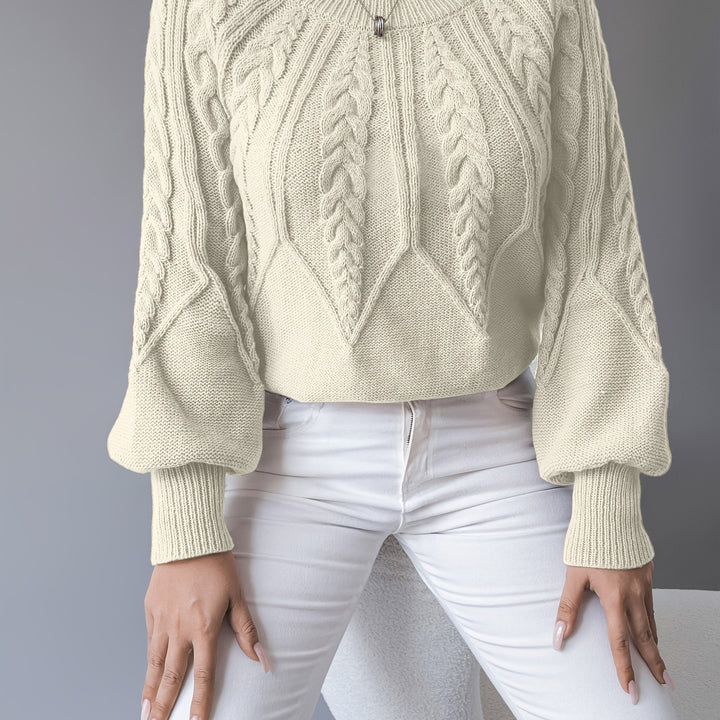 Elsie | Sweter z Warkoczykiem