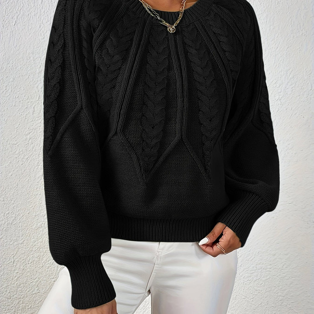 Eleanor | Luźny sweter w warkocze