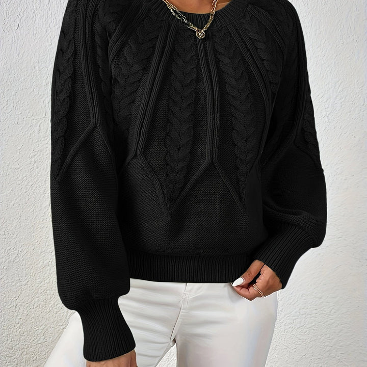 Eleanor | Luźny sweter w warkocze