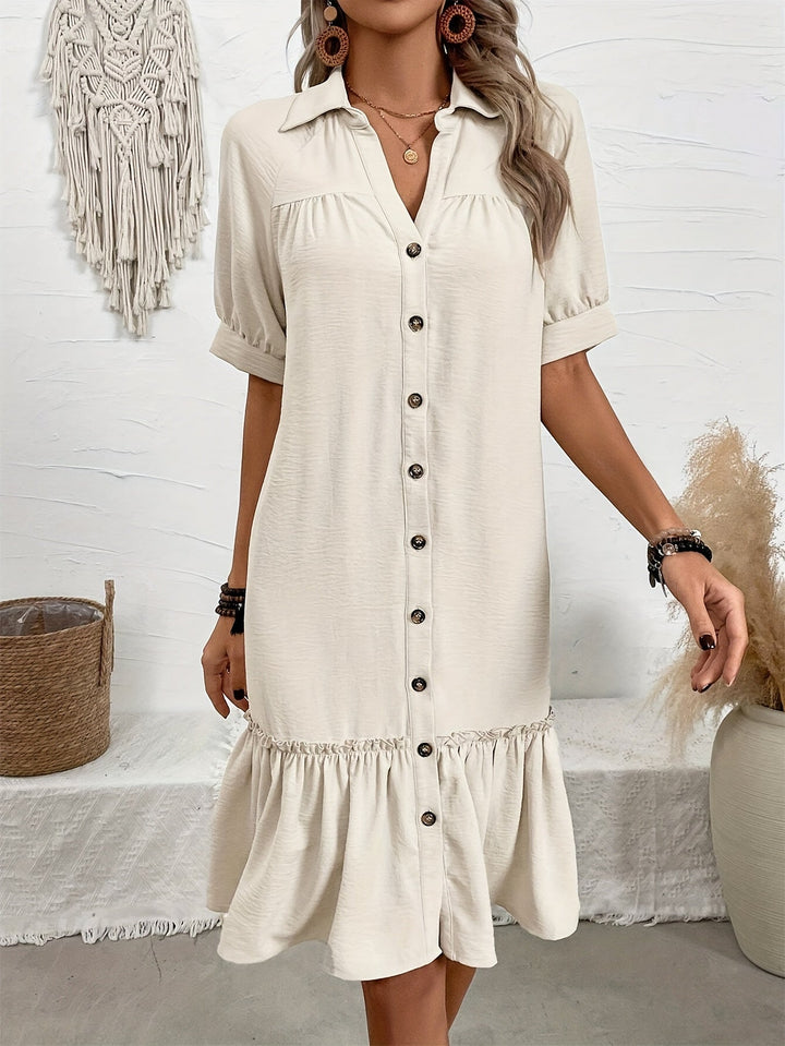 Maevelle | Sukienka Boho Midi z Guzikami