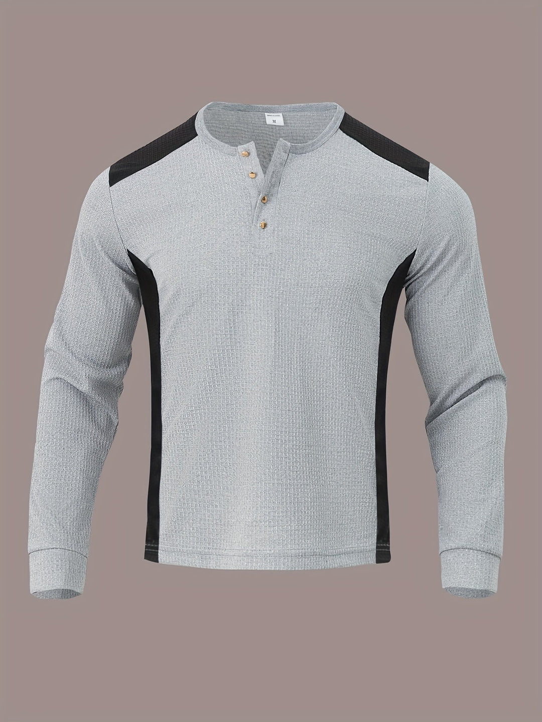 Curtis | Teksturowany longsleeve Henley
