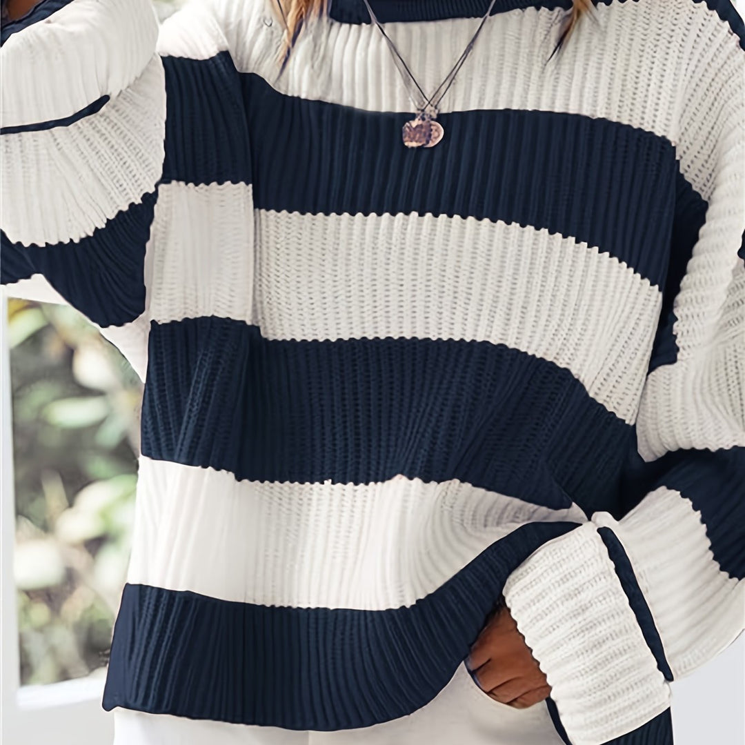 Ivy | Luźny sweter w kolorze blokowym