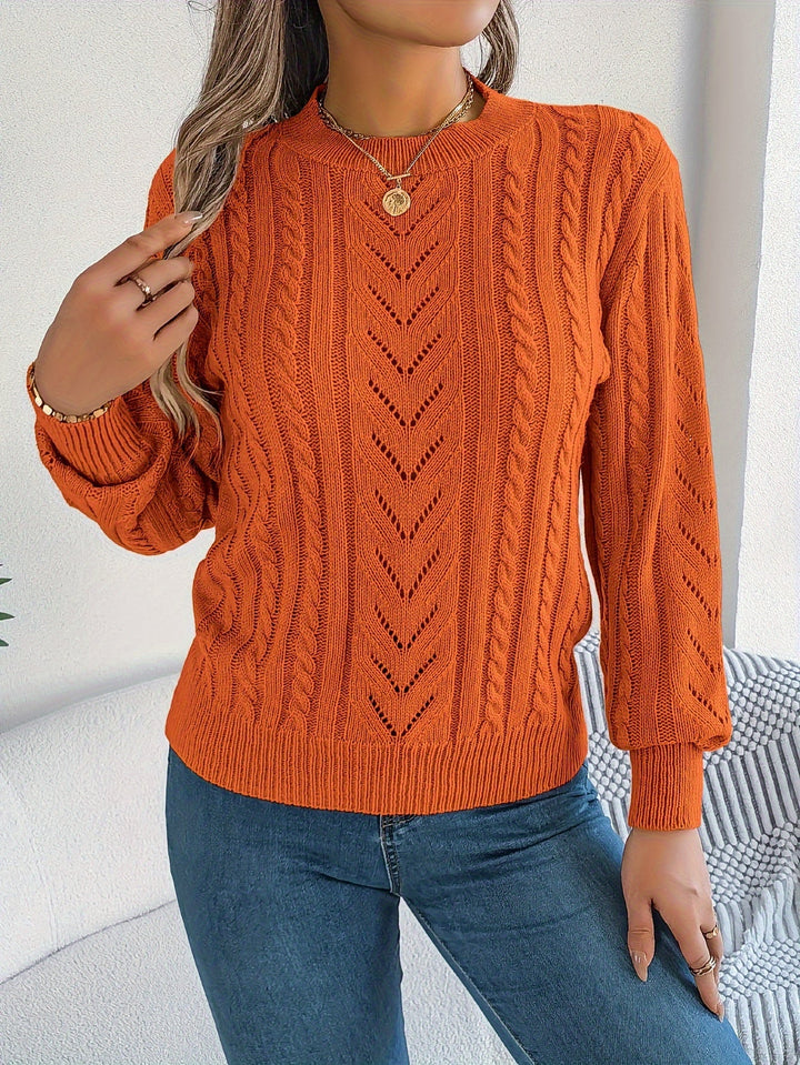 Blythe | Sweter z Warkoczowym Wzorem