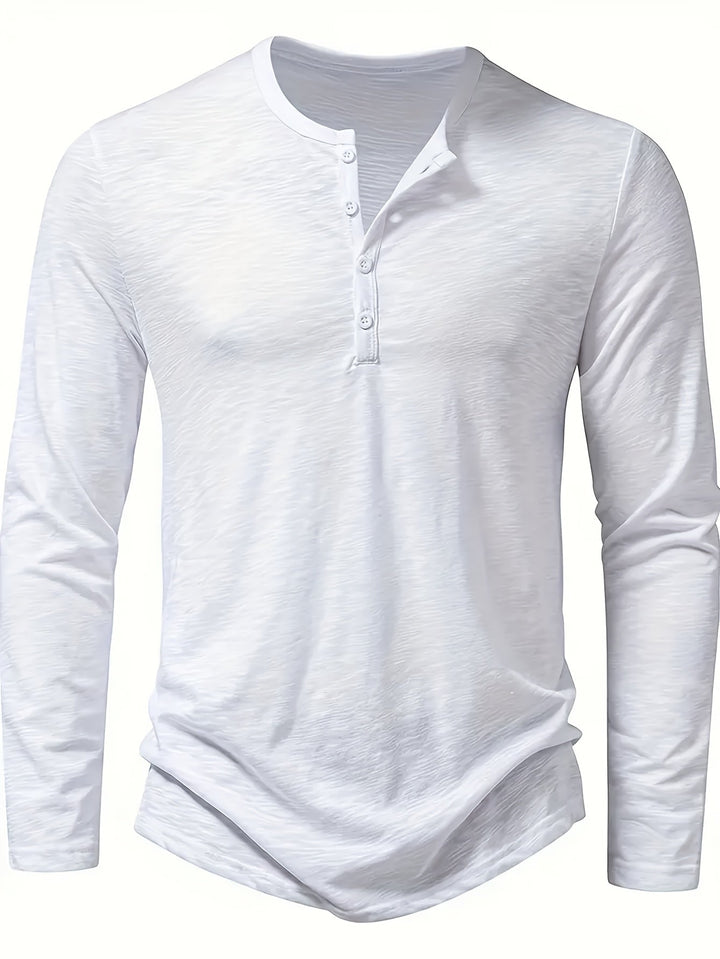 Dalton | Klasyczny Henley z Guzikami