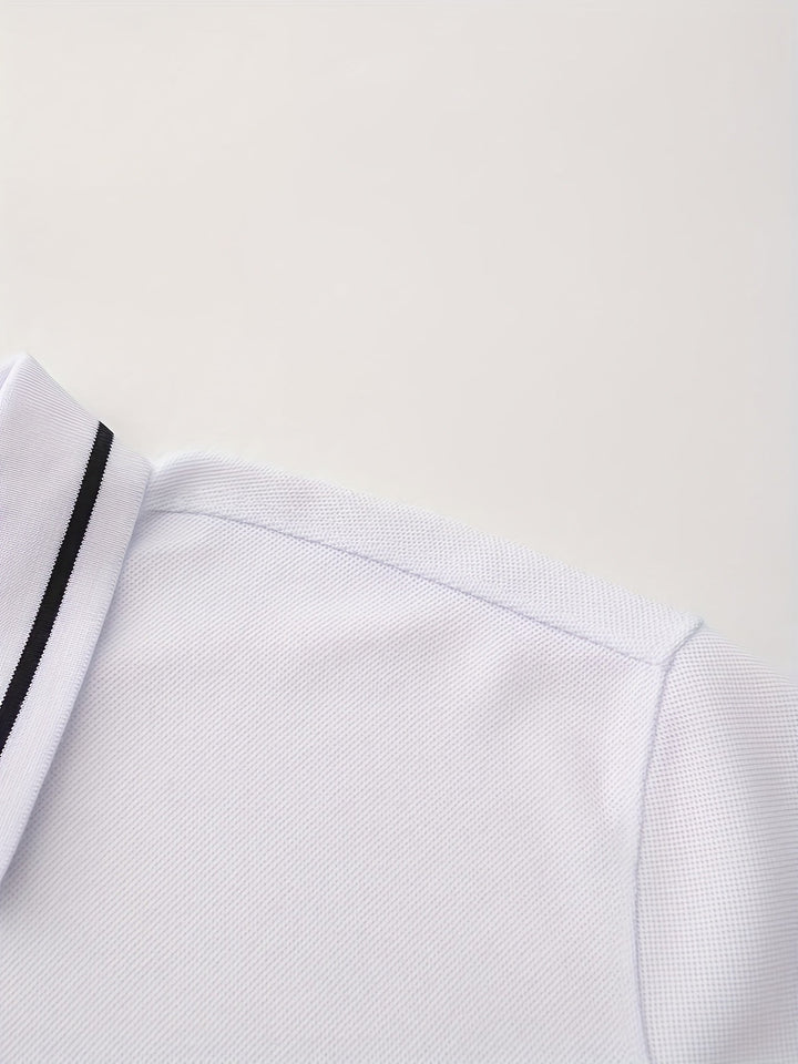 Dalton | Elegancka Koszula Polo z Długim Rękawem