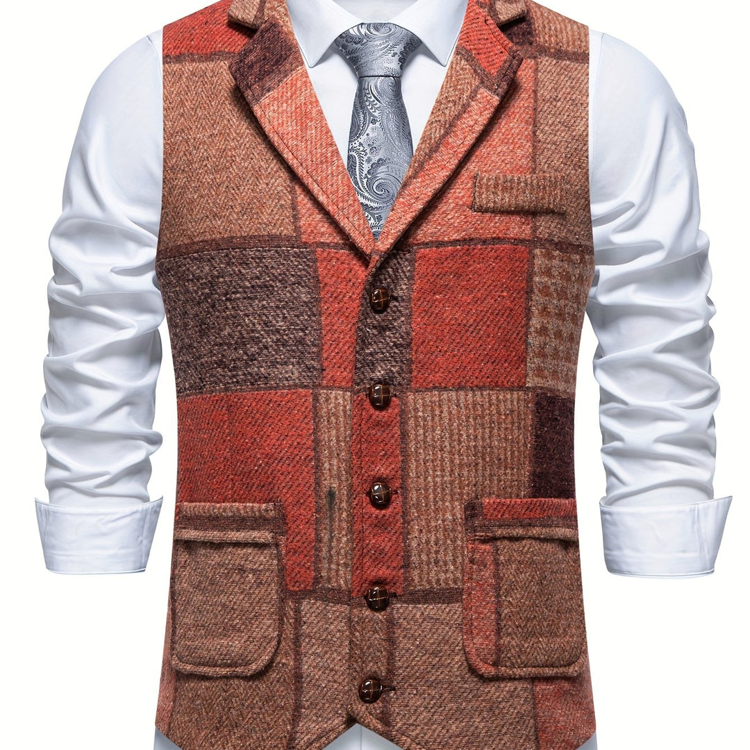 Tobias | Kamizelka w stylu patchwork