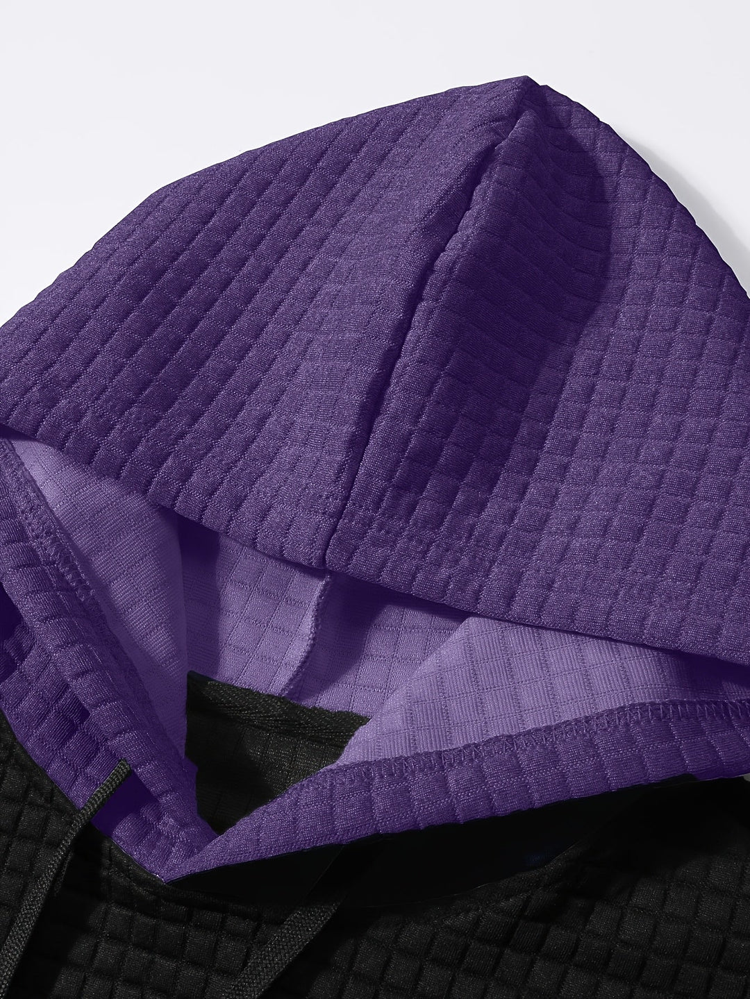 Hayes | Teksturowana bluza z kapturem w kolorze blokowym