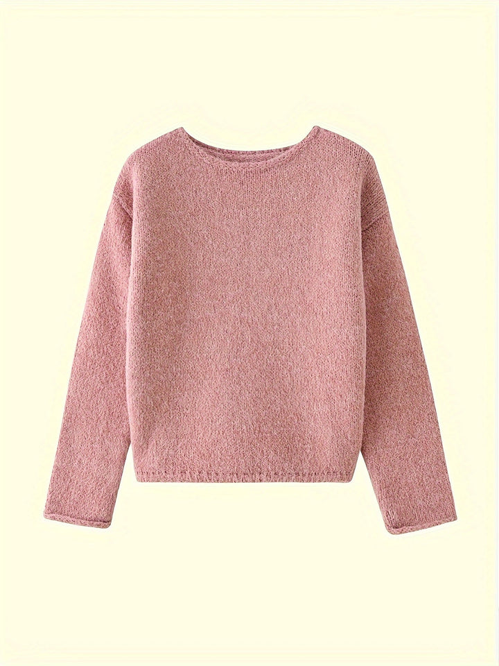 Noreen | Sweter z Luźnym Dekoltem