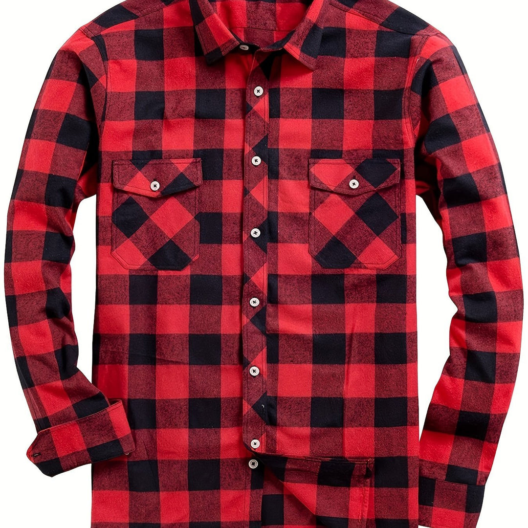 Miles | Klasyczna Koszula Flanelowa w Kratę