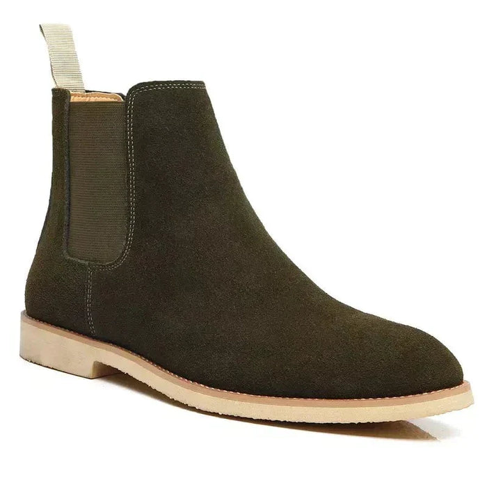 Męskie Chelsea Boots z Elastycznymi Wstawkami
