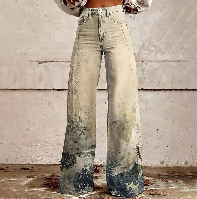 Deborah | Eleganckie Klasyczne Boho Spodnie