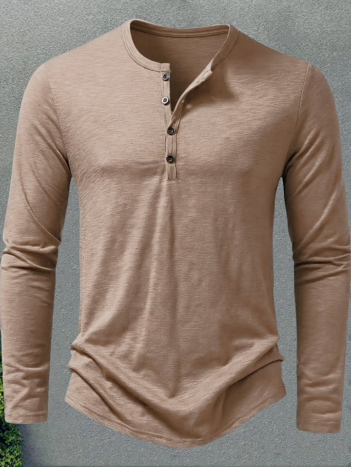 Dalton | Klasyczny Henley z Guzikami