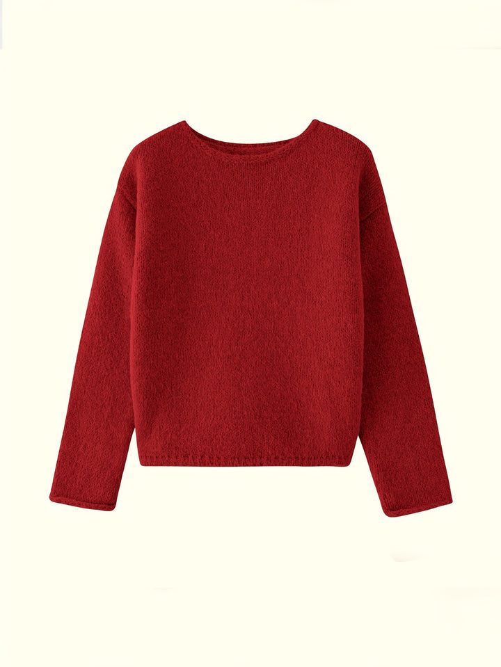 Noreen | Sweter z Luźnym Dekoltem