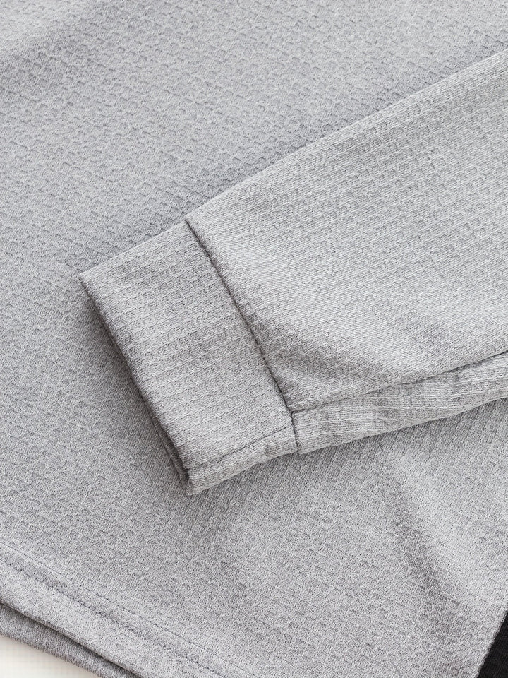 Curtis | Teksturowany longsleeve Henley