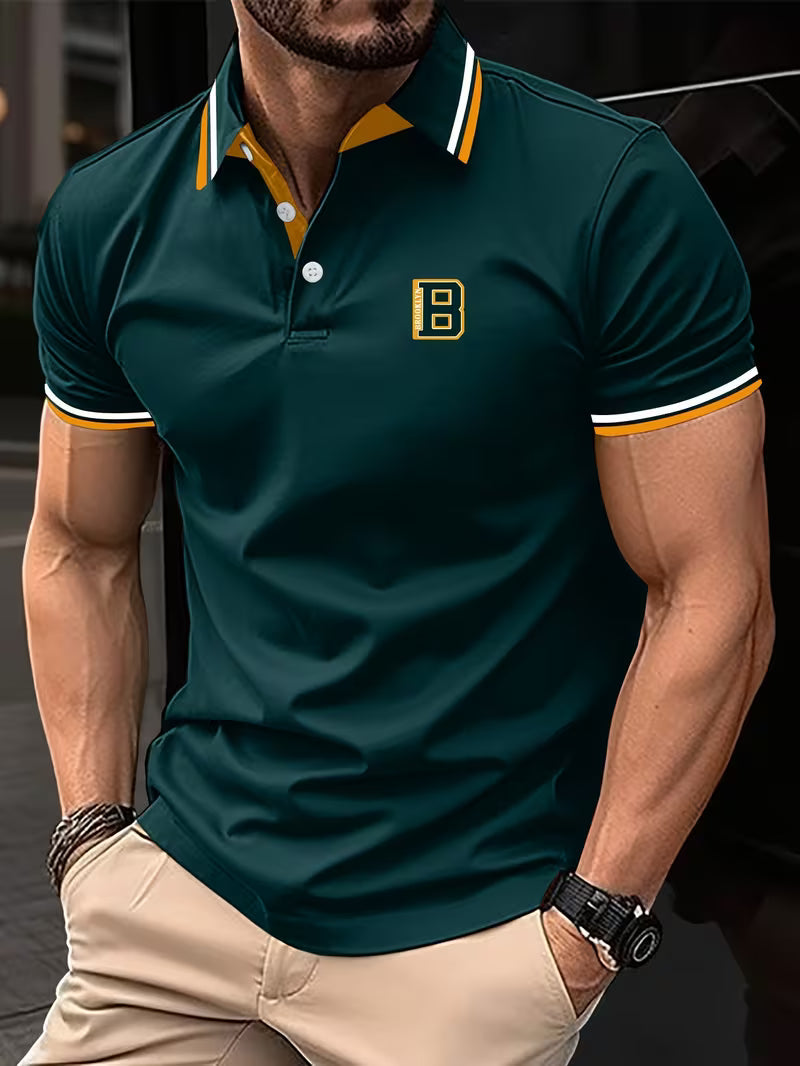 Walker | Casual Koszulka Polo z Krótkim Rękawem