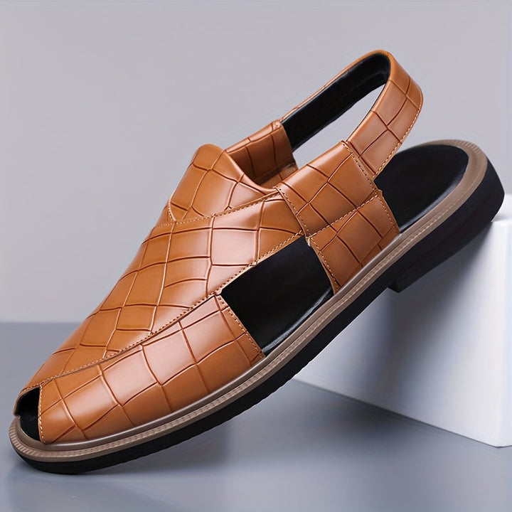 Malcolm | Sandały Wygodne w Stylu Woven