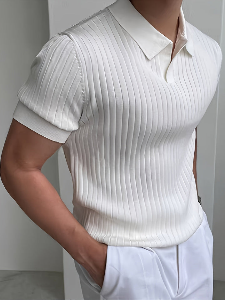Cameron | Elegancka Polo z Teksturą