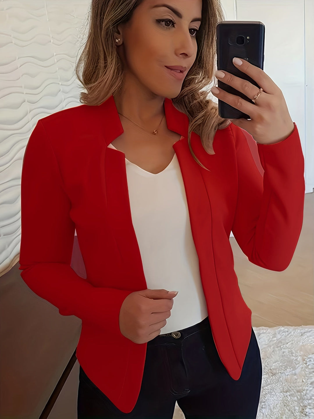 Kirsten | Otwarte Żakiet Dopasowany