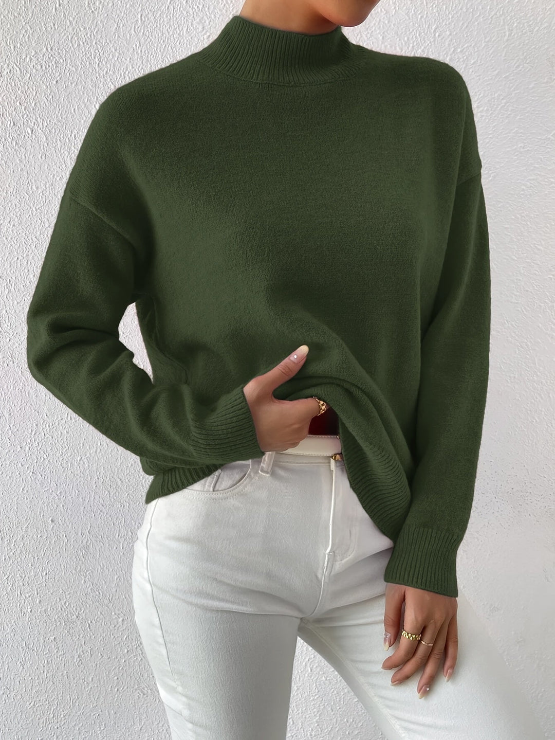 Lorelei | Wyrafinowany Sweter z Mock Neck