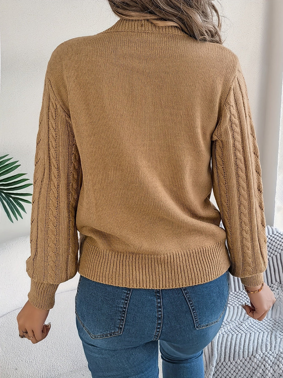 Blythe | Sweter z Warkoczowym Wzorem