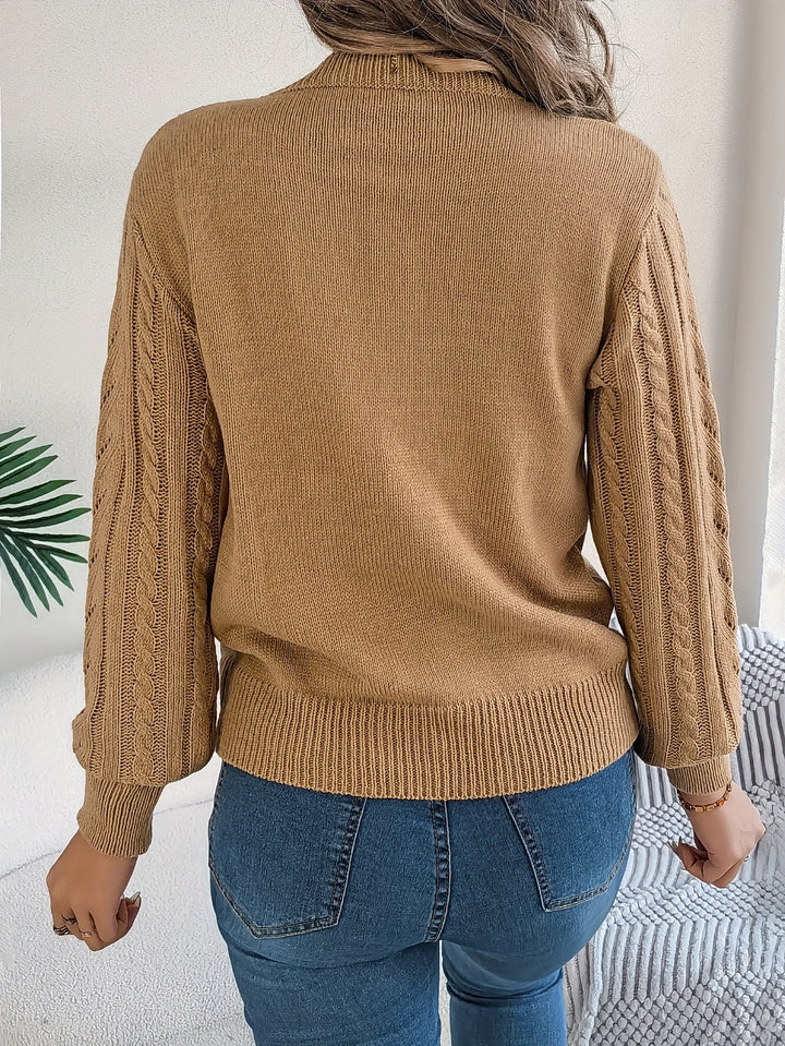 Blythe | Sweter z Warkoczowym Wzorem