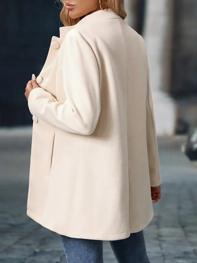 Juliette | Elegancki płaszcz z kołnierzem typu stand-collar