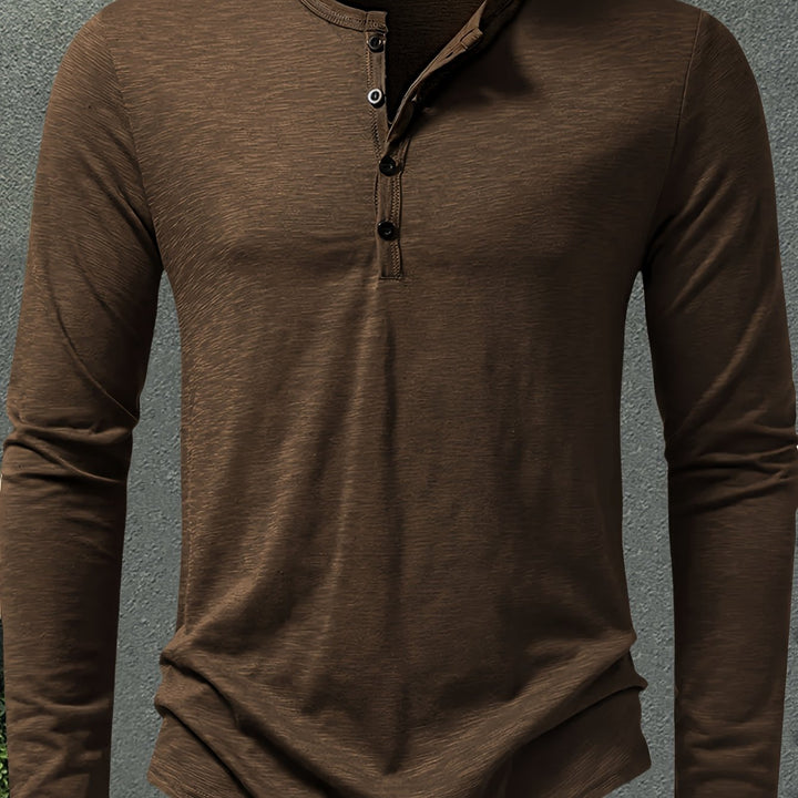 Dalton | Klasyczny Henley z Guzikami