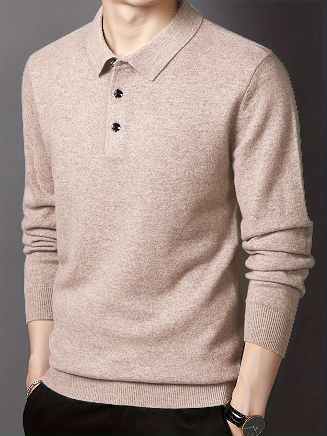 Sebastian | Elegancka Koszulka Polo z Kołnierzykiem