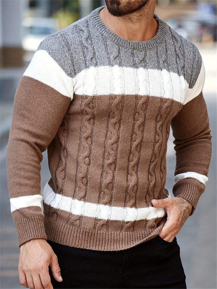 Ethan | Sweter z kolorowymi blokami