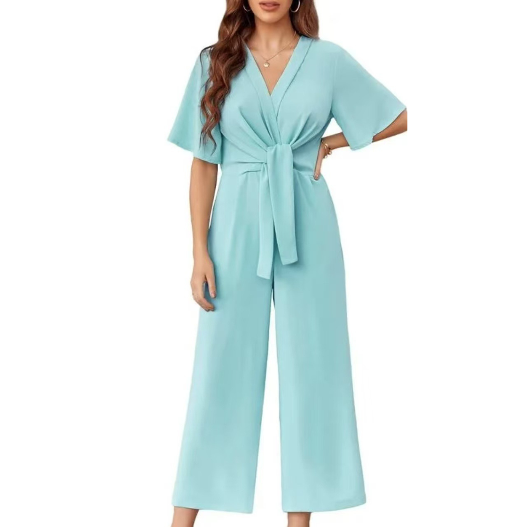 Gabriella | Eleganckie Letnie Kombinezony z Wiązaniem
