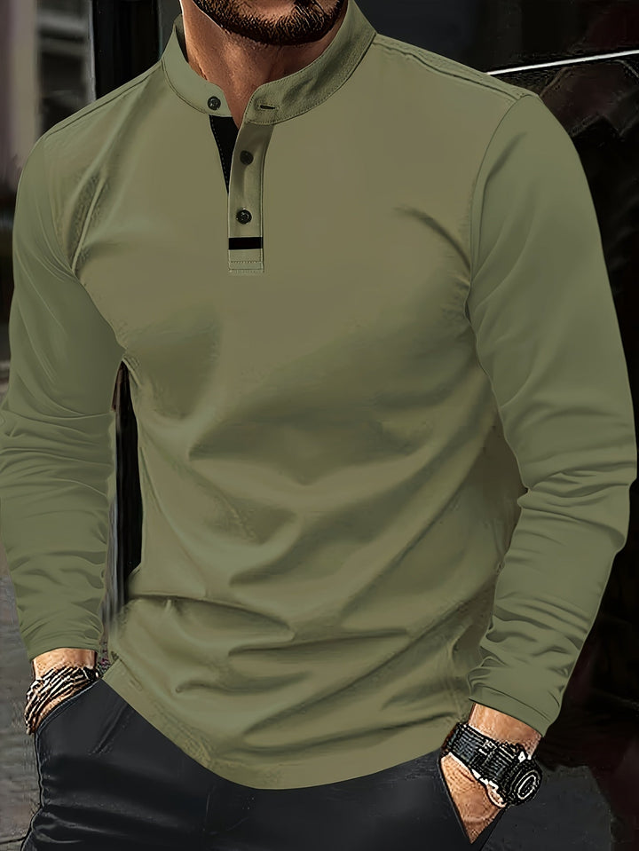 Jasper | Elegancki longsleeve henley