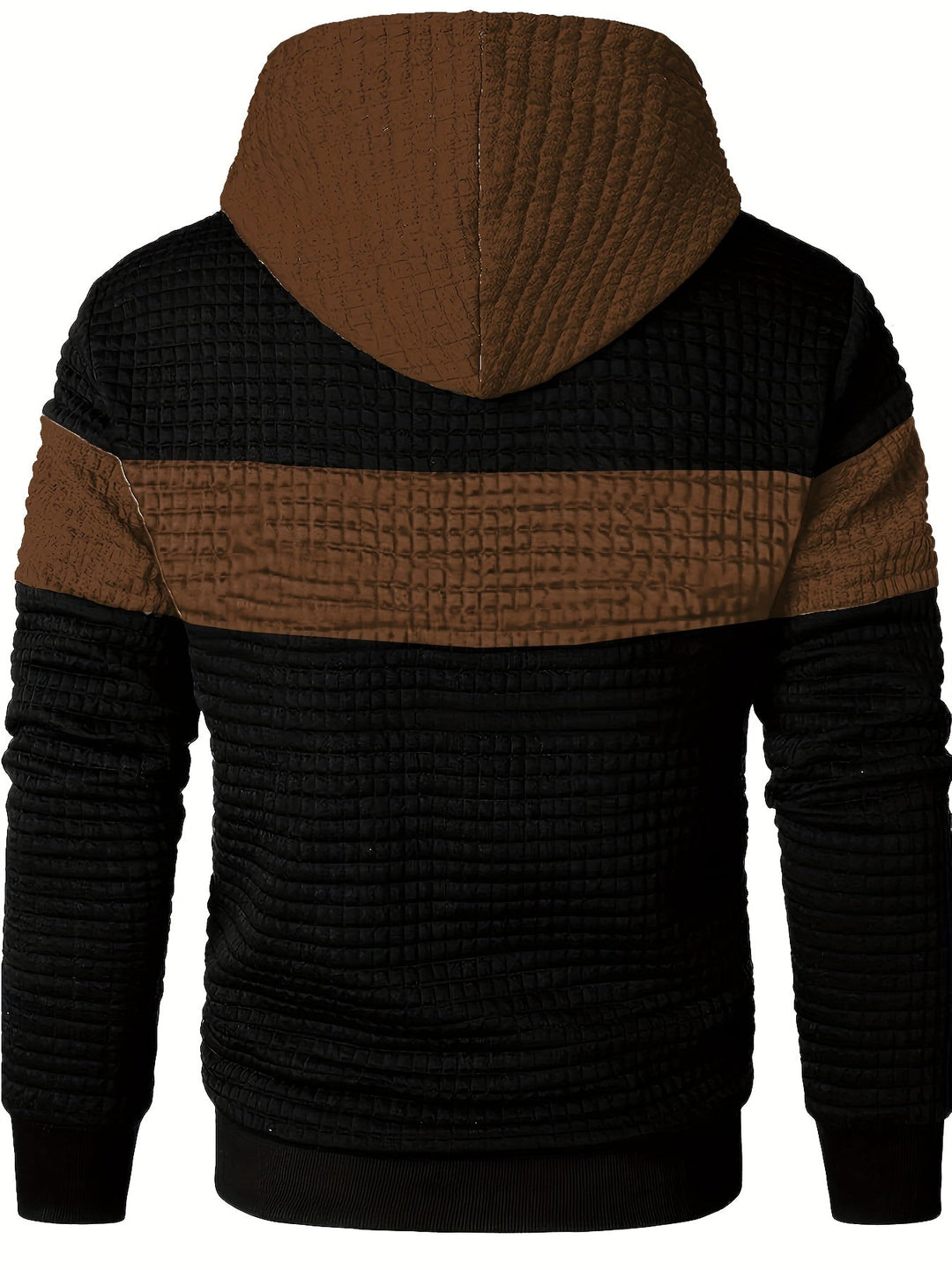 Hayes | Teksturowana bluza z kapturem w kolorze blokowym