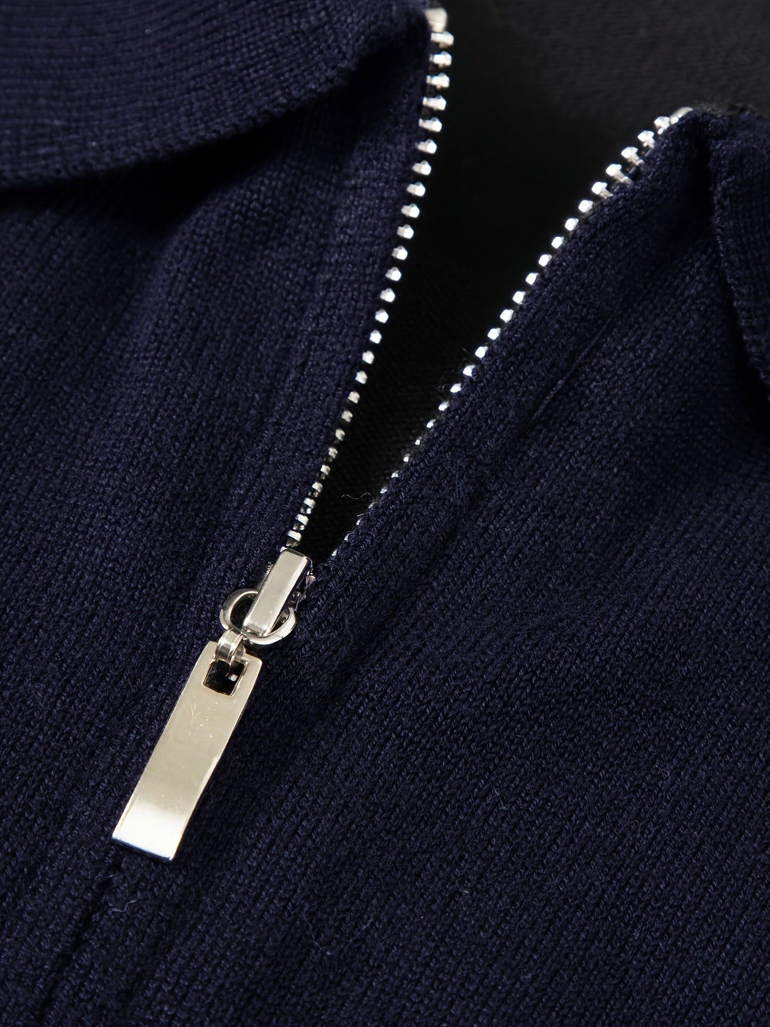 Donovan | Elegancki sweter polo z ćwierć zamkiem