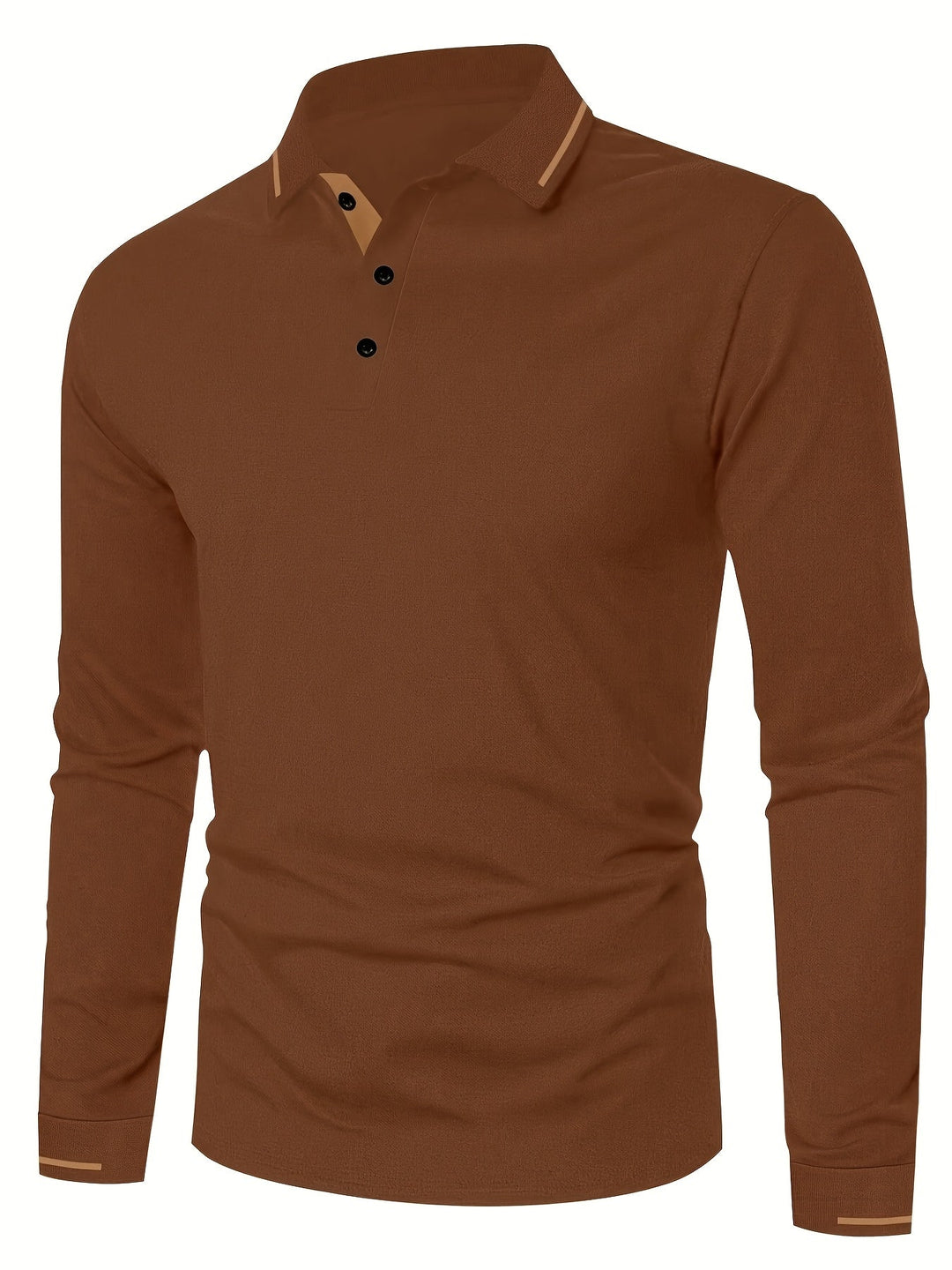 Dalton | Elegancka Koszula Polo z Długim Rękawem