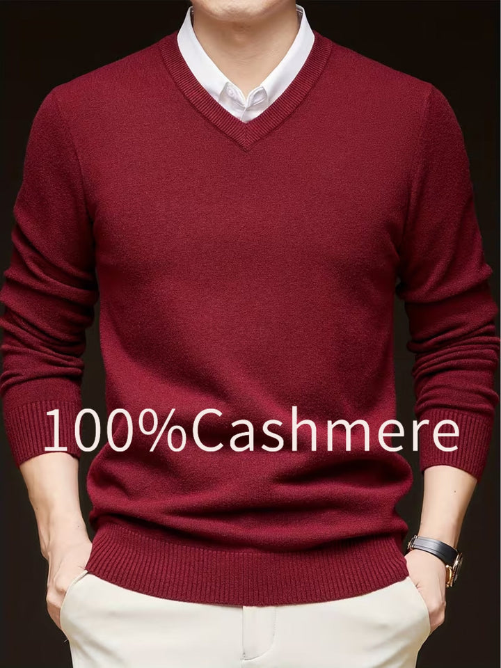 Ellis | Elegancki Sweter z Dekoltem w Serek