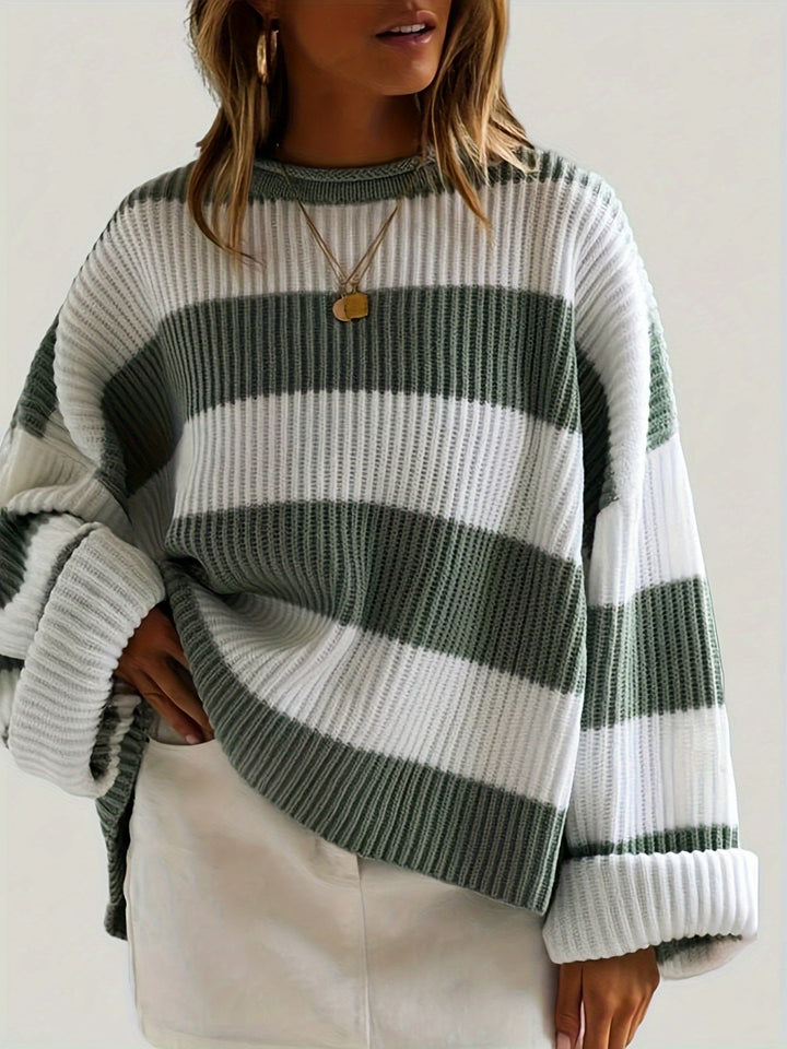 Ivy | Luźny sweter w kolorze blokowym