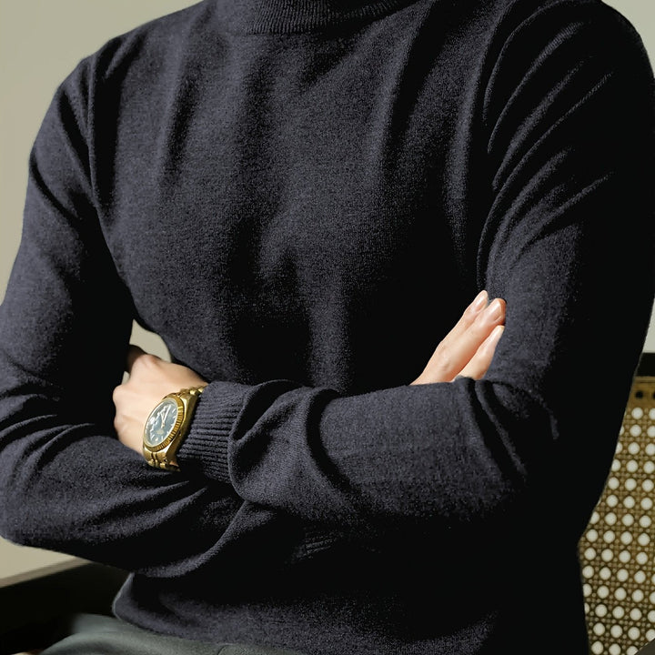 Everett | Elegancki Sweter z Wysokim Kołnierzem