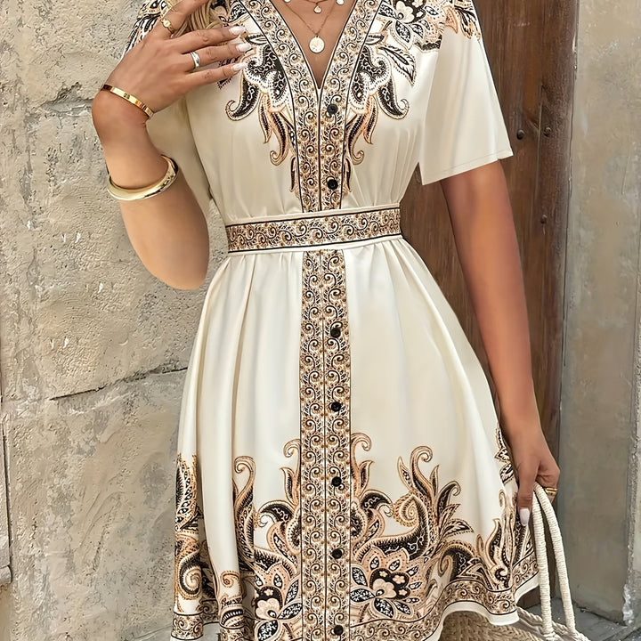 Georgia | Sukienka A-line w Boho Print