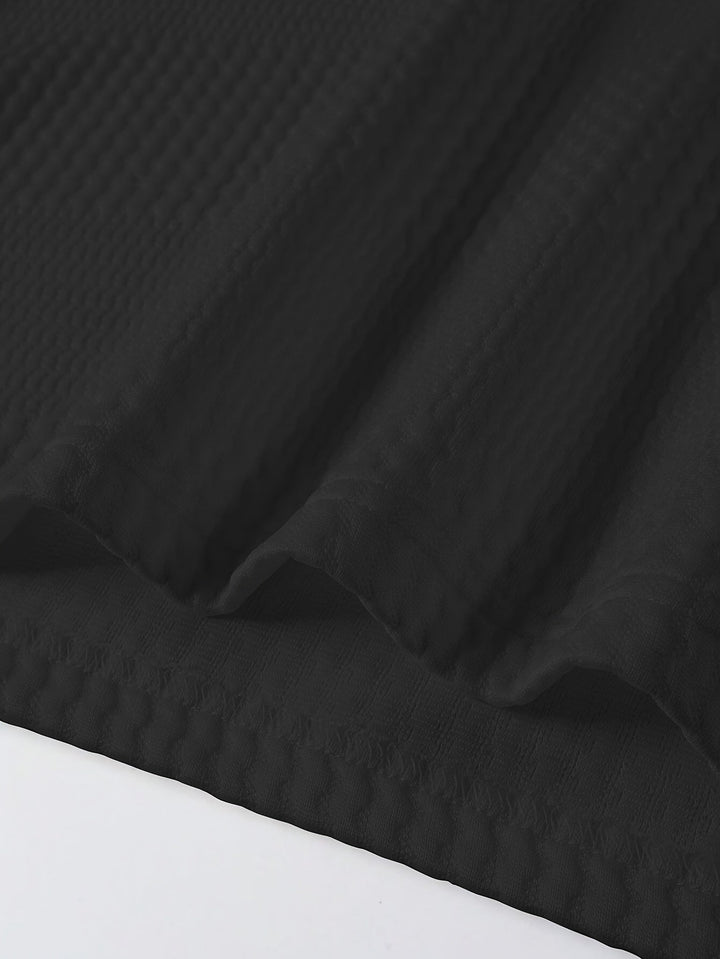 Fletcher | Teksturowana koszulka polo z długim rękawem