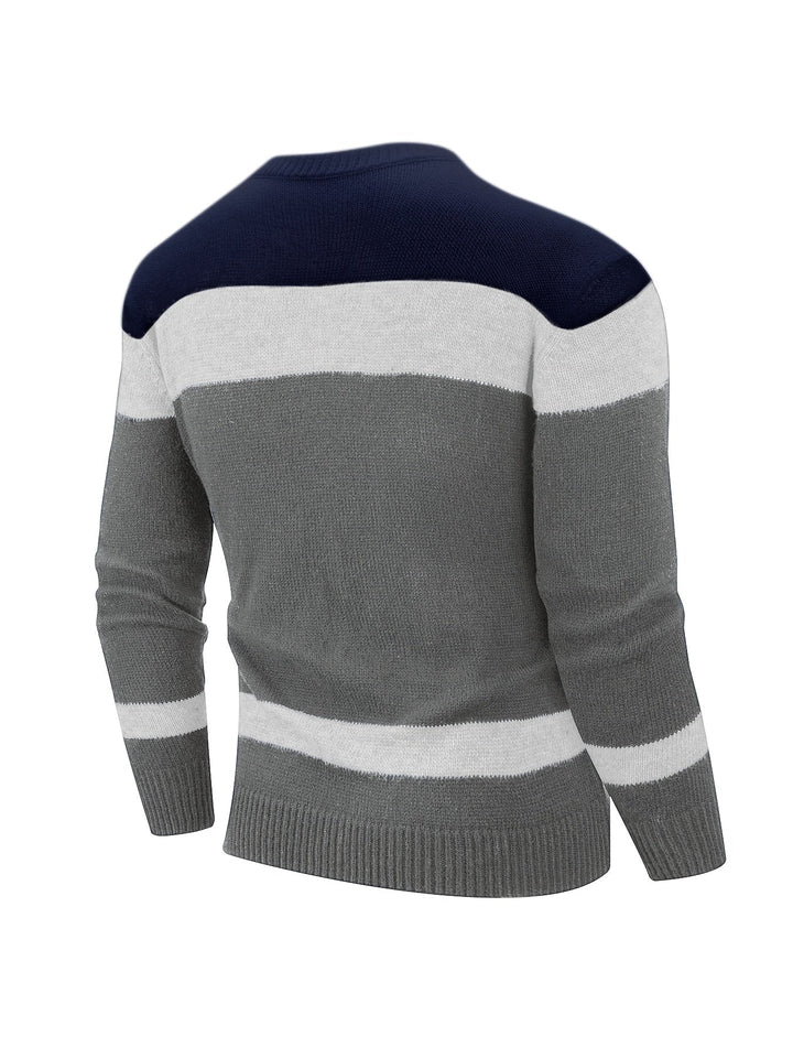 Ethan | Sweter z kolorowymi blokami