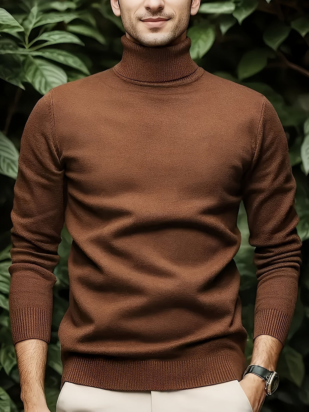 Frederick | Wyszukany Sweter z Wysokim Kołnierzem