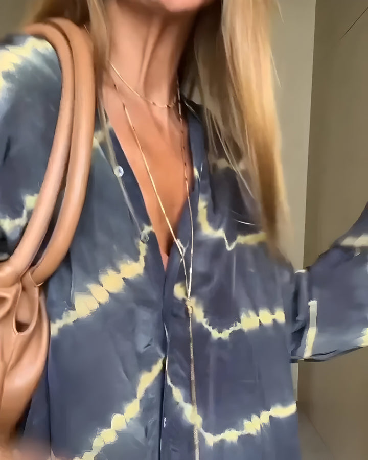 Julia | Klasyczna Boho Sukienka z Dekoltem w Serek